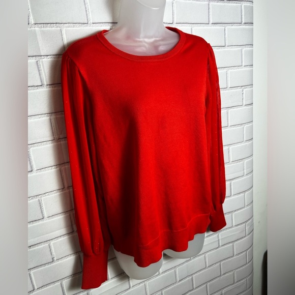 CALVIN KLEIN women Chic Red-orange  Sweater/size M - Picture 3 of 11